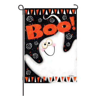 Boo Ghost Halloween Reversible Decorative Garden Flag