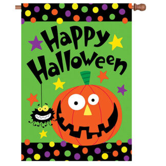 Happy Halloween Reversible Decorative House Flag